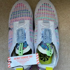 Nike Air VaporMax 2020 Flyknit Womens 7 CJ6741-001 Platinum Multi Color